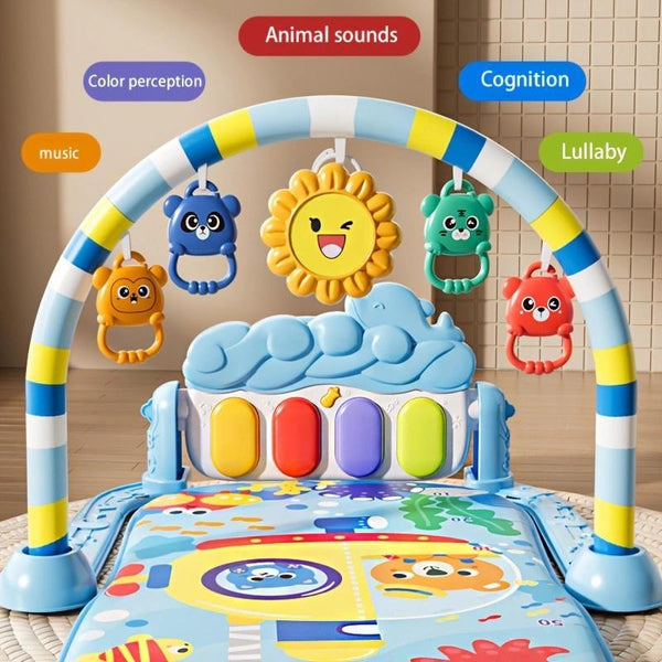 Interactive Piano Play Mat Gym Music Light Learning Mat - primary - cover