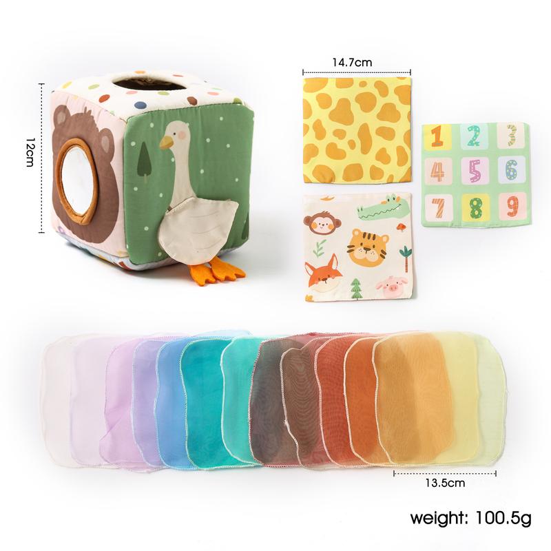Baby Tissue Box Toy Montessori Sensory Play for Infants 6 Months - detail - detail