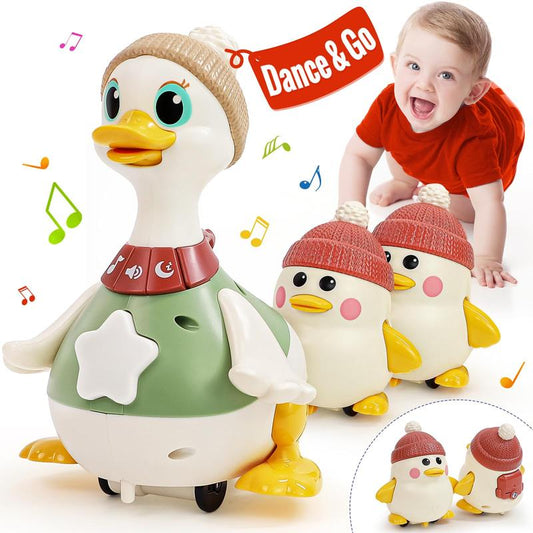 3Pack Duck Family Toy Set Lights Music Motor Activity - 1757564303291 - primary - front