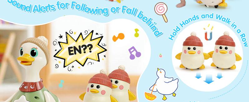 3Pack Duck Family Toy Set Lights Music Motor Activity - 1757564303291 - detail - detail