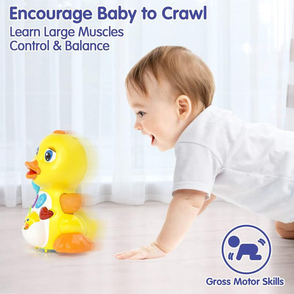 Crawling Duck Toy Music Lights Infant Development image - 1757626310285 - detail - detail