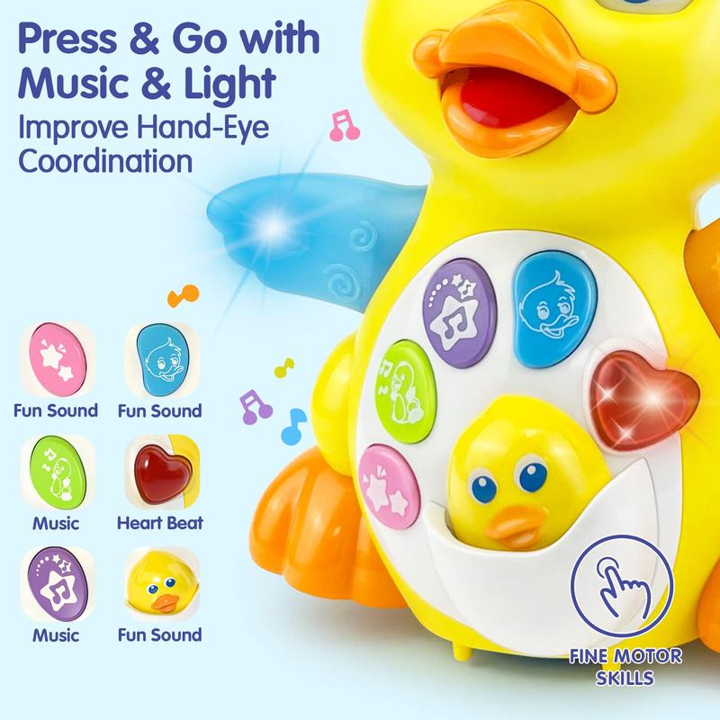 Crawling Duck Toy Music Lights Infant Development image - 1757626310285 - detail - detail