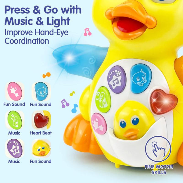 Crawling Duck Toy Music Lights Infant Development image - 1757626310285 - detail - detail