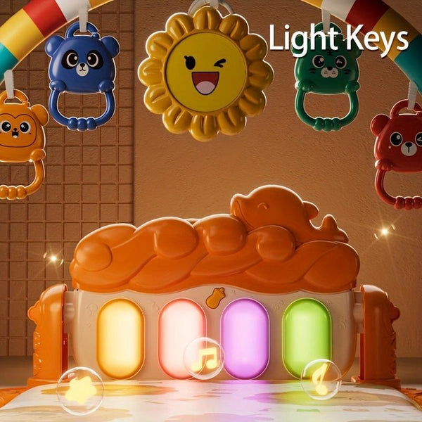 Interactive Piano Play Mat Gym Music Light Learning Mat  - lifestyle - angle