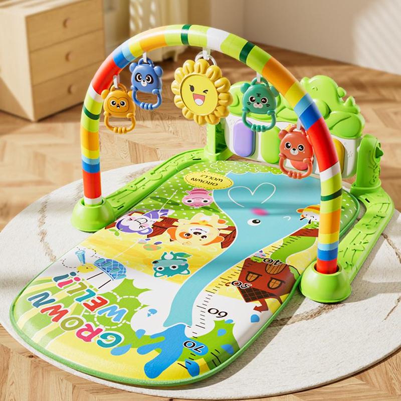 Interactive Piano Play Mat Gym Music Light Learning Mat  - primary - cover