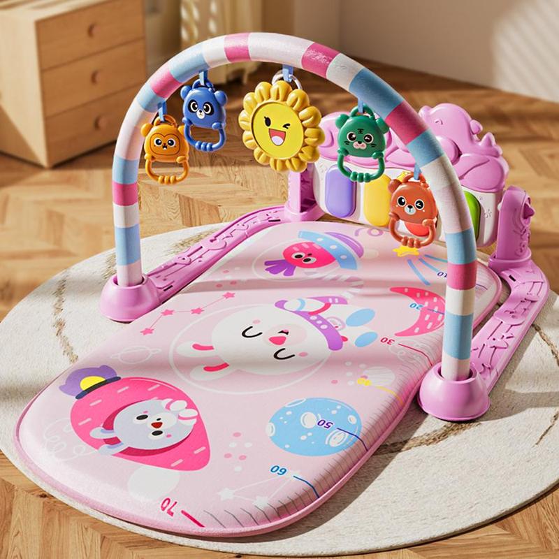 Interactive Piano Play Mat Gym Music Light Learning Mat  - primary - cover