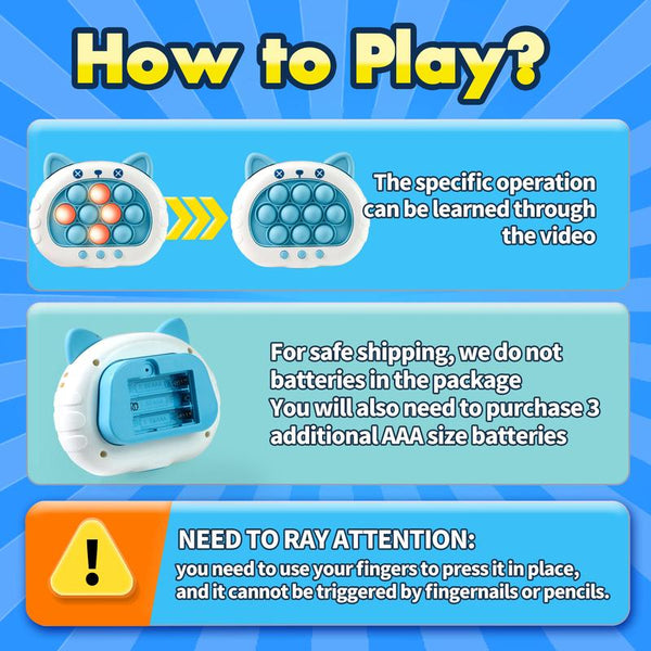 Quick Push Game Toy 3rd Gen 4 Modes Cute Animal Edition - detail - detail