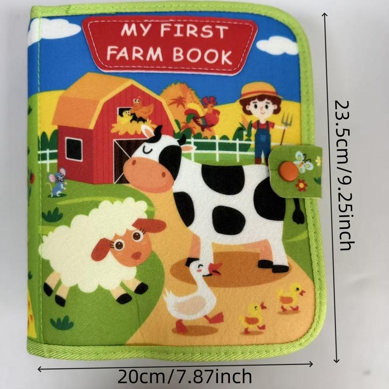 Busy Board 3D Story Cloth Book Early Education Sensory Toy - primary - front