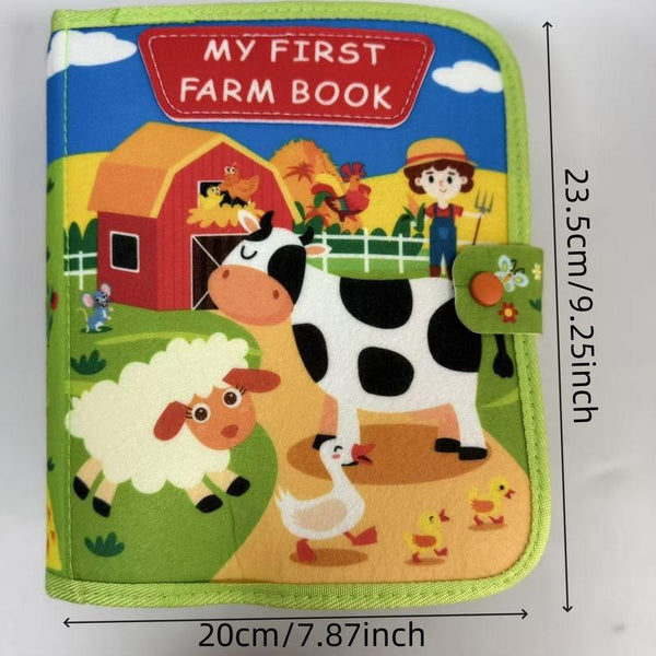 Busy Board 3D Story Cloth Book Early Education Sensory Toy - primary - front