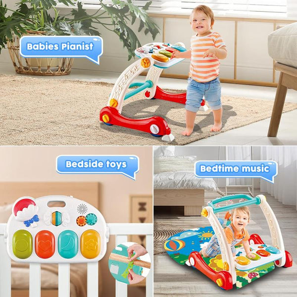 Interactive Baby Gym Play Mat with Toys Rattles Tummy Time Support - lifestyle - cover