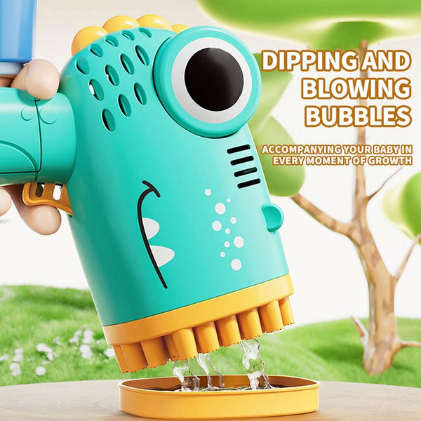Handheld Rocket Bubble Machine for Kids Portable Electric Bubble Toy - lifestyle - side