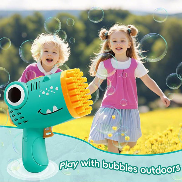 Handheld Rocket Bubble Machine for Kids Portable Electric Bubble Toy - lifestyle - cover