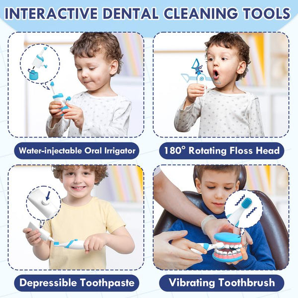 Kids Dentist Playset Educational Role Play Toy with Tools Teeth Model - detail - detail