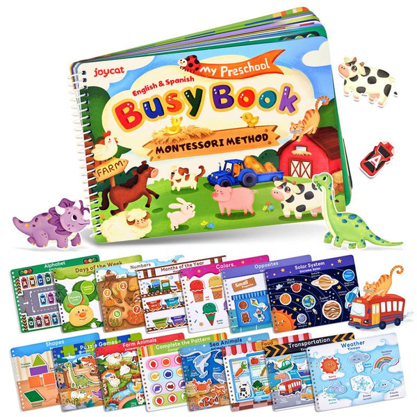 Montessori Busy Board for Kids Zipper Buckle Life Skills Activity Toy - primary - cover