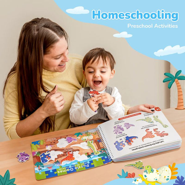 Montessori Busy Board for Kids Zipper Buckle Life Skills Activity Toy - lifestyle - angle
