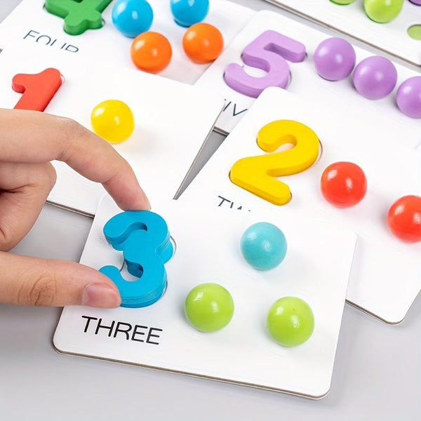 Montessori Arithmetic Toy Set Colorful Silicone Learning Tools for Early Math - detail - detail