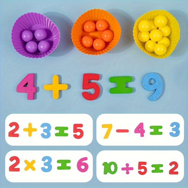 Montessori Arithmetic Toy Set Colorful Silicone Learning Tools for Early Math - detail - detail