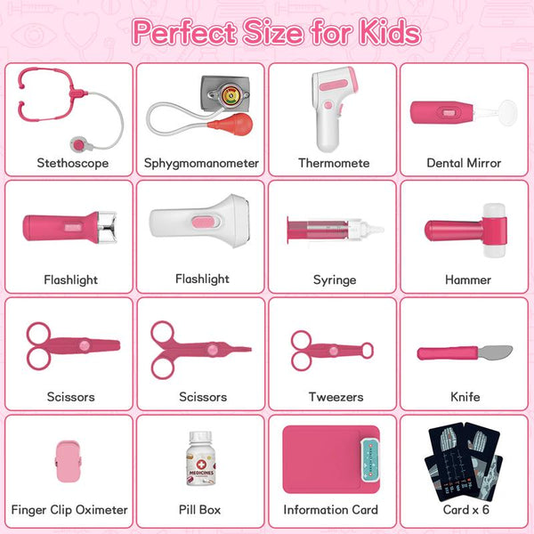 Doctor Pretend Playset 35-Piece Montessori Toy Kit for Imaginative Role Play - detail - detail