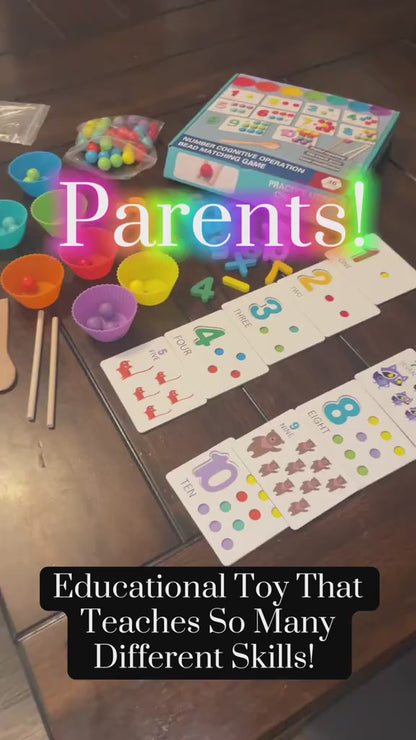 Montessori Arithmetic Toy Set – Colorful Silicone Learning Tools for Early Math