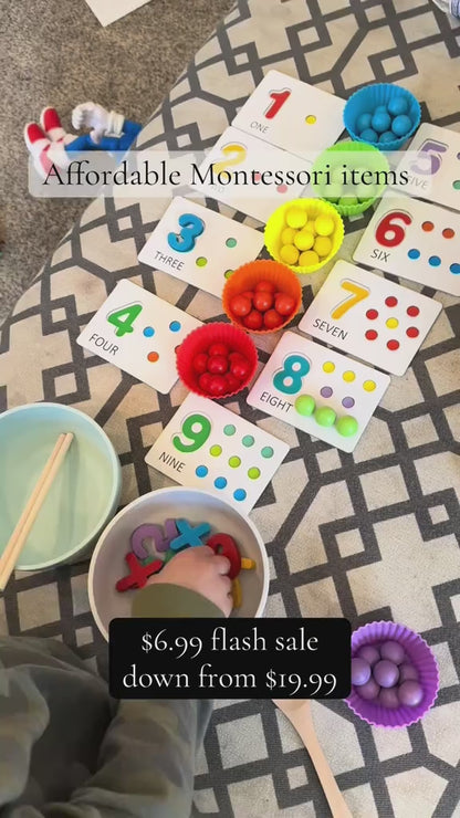 Montessori Arithmetic Toy Set – Colorful Silicone Learning Tools for Early Math