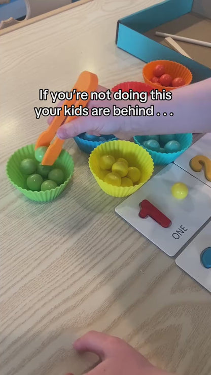 Montessori Arithmetic Toy Set – Colorful Silicone Learning Tools for Early Math