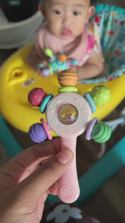 Sensory Teether Rattle Toy – Motor Skill Development & Birthday Gift