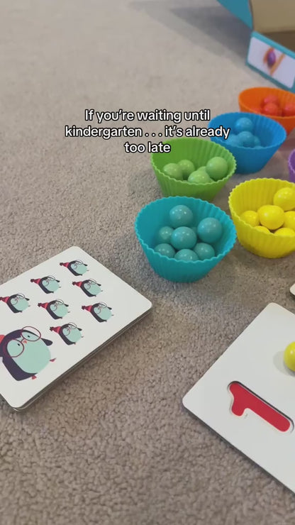 Montessori Arithmetic Toy Set – Colorful Silicone Learning Tools for Early Math