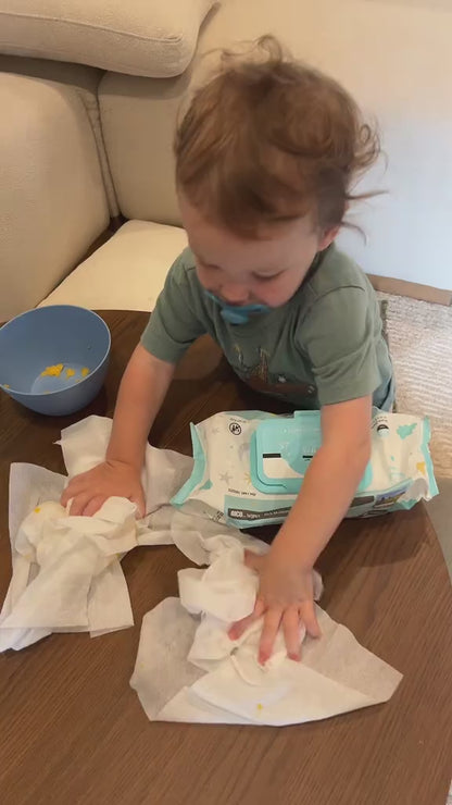Baby Tissue Box Toy – Montessori Sensory Play