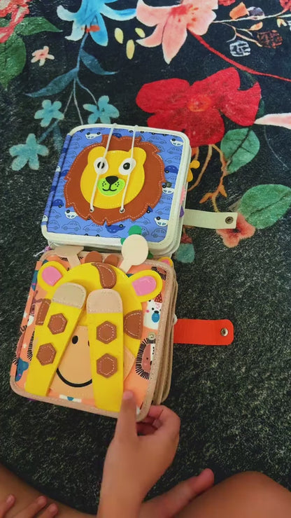 Busy Board 3D Story Cloth Book – Early Education Sensory Toy
