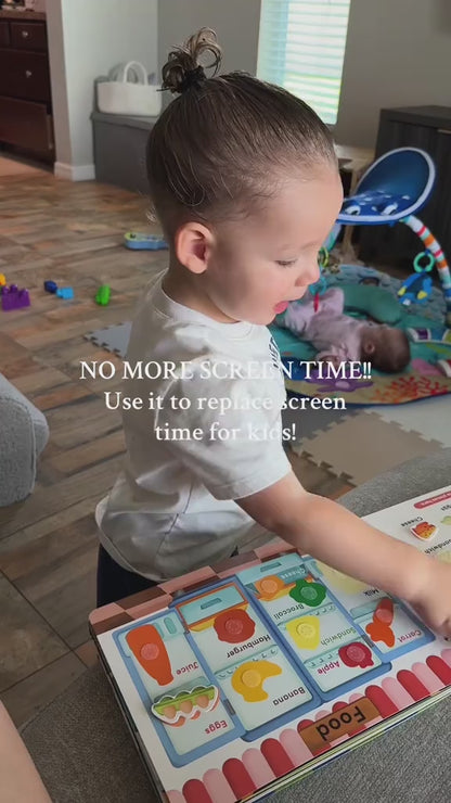 Montessori Busy Board for Kids – Zipper, Buckle & Life Skills Activity Toy