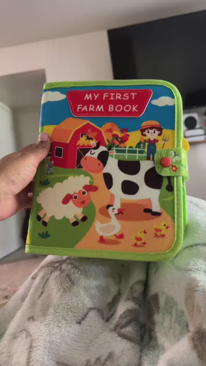 Busy Board 3D Story Cloth Book – Early Education Sensory Toy