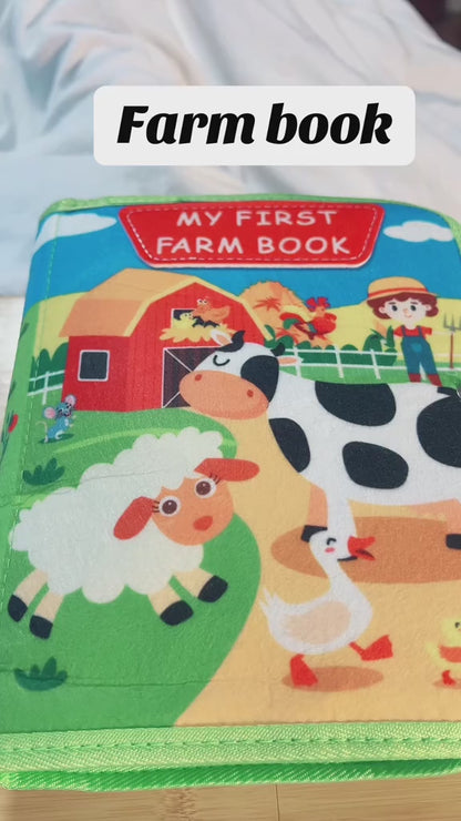 Busy Board 3D Story Cloth Book – Early Education Sensory Toy