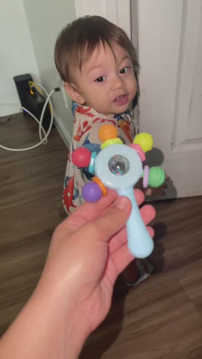 Sensory Teether Rattle Toy – Motor Skill Development & Birthday Gift