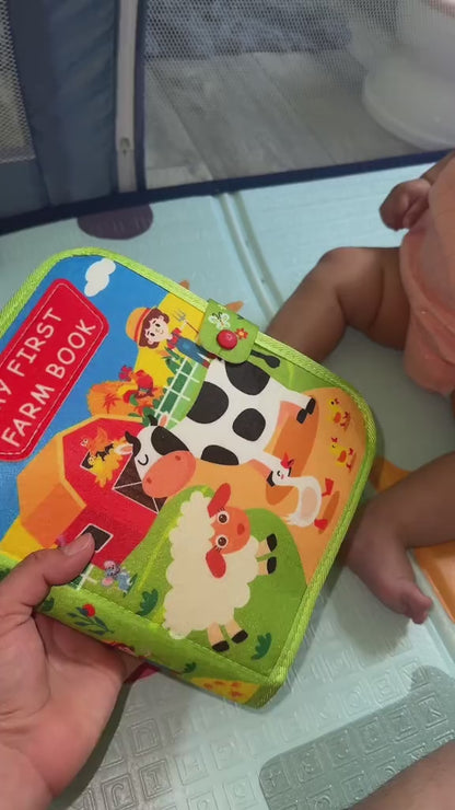 Busy Board 3D Story Cloth Book – Early Education Sensory Toy
