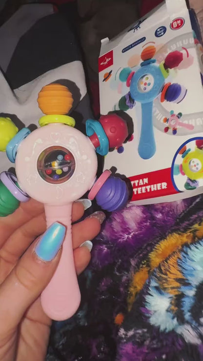 Sensory Teether Rattle Toy – Motor Skill Development & Birthday Gift