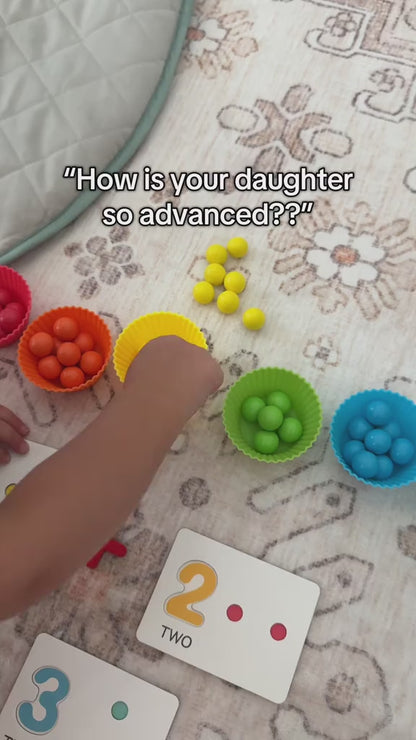 Montessori Arithmetic Toy Set – Colorful Silicone Learning Tools for Early Math