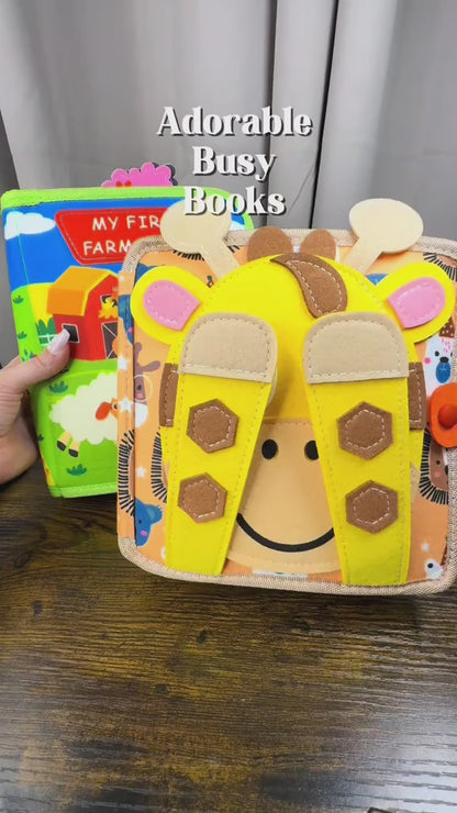 Busy Board 3D Story Cloth Book – Early Education Sensory Toy