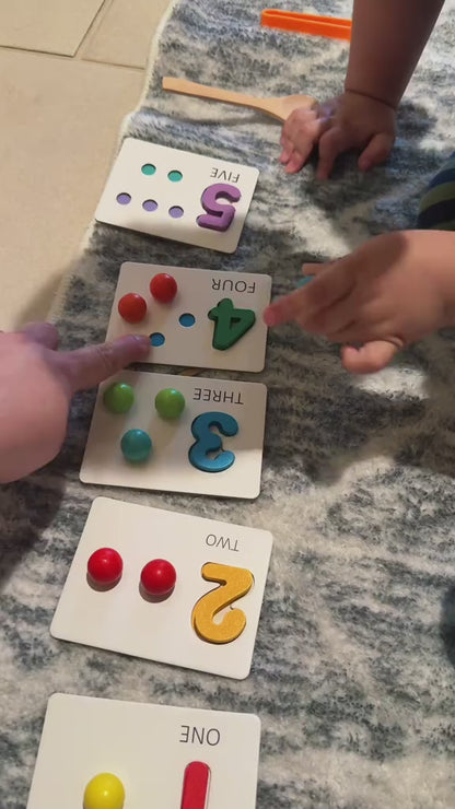 Montessori Arithmetic Toy Set – Colorful Silicone Learning Tools for Early Math