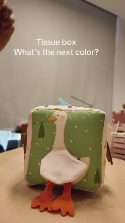 Baby Tissue Box Toy – Montessori Sensory Play