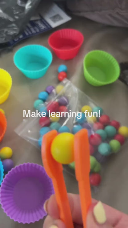 Montessori Arithmetic Toy Set – Colorful Silicone Learning Tools for Early Math